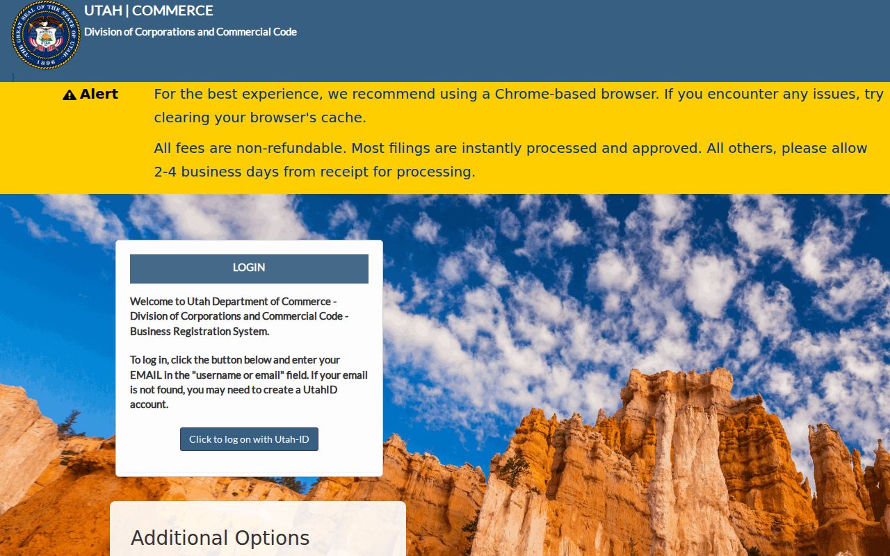 Millcreek people search through Utah business entities