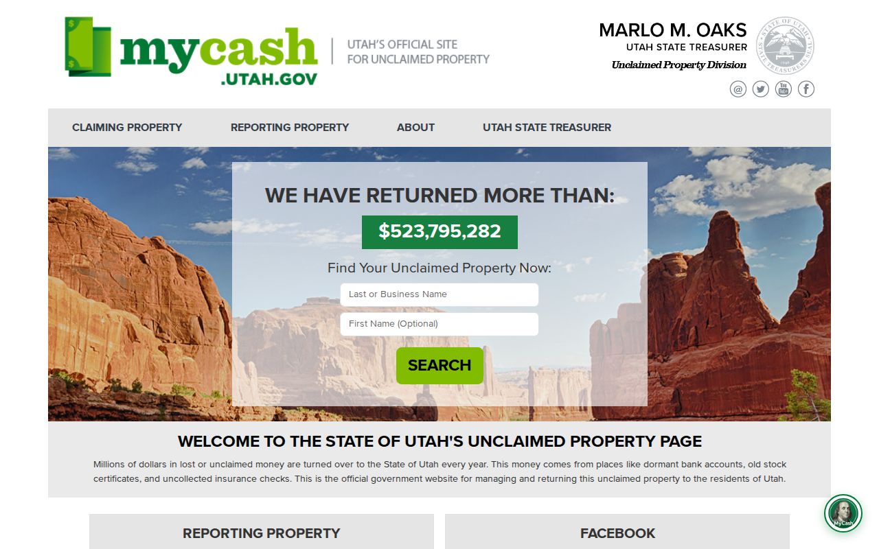 Millcreek people search using Utah unclaimed property